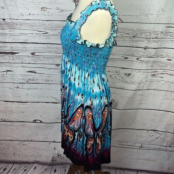 Boho Butterfly Mini Summer Dress - Picture 5 of 6